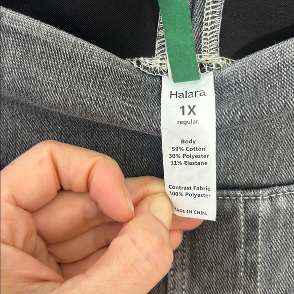 Halara Flex High Waisted Pockets Baggy Wide Leg Jeans size 1X - Picture 4 of 6